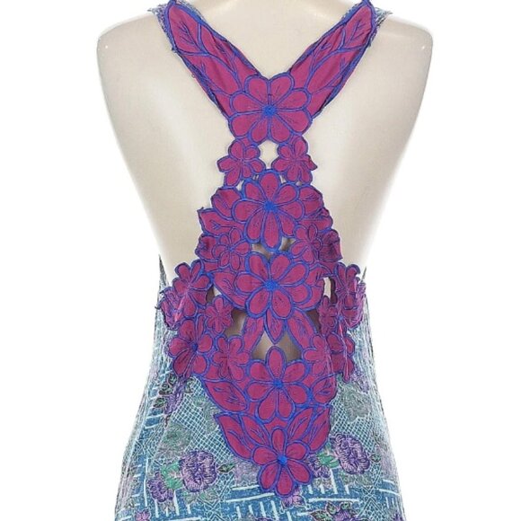 Vintage Y2K Free People Top Shirt Tank Crochet Vibrant Purple Size Small - Picture 1 of 13